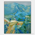 HOLMAN ART Blue Ridge Mountains – Textured Impasto Mountain Landscape Painting - image 1