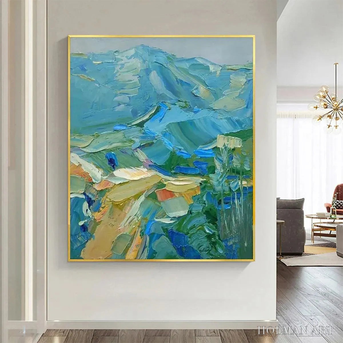 HOLMAN ART Blue Ridge Mountains – Textured Impasto Mountain Landscape Painting - image 2