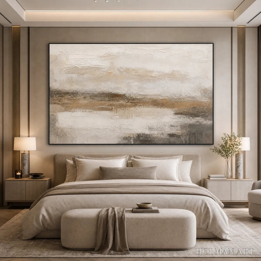 HOLMAN ART Earthen Calm – Textured Wabi Sabi Abstract Landscape Painting - image 5