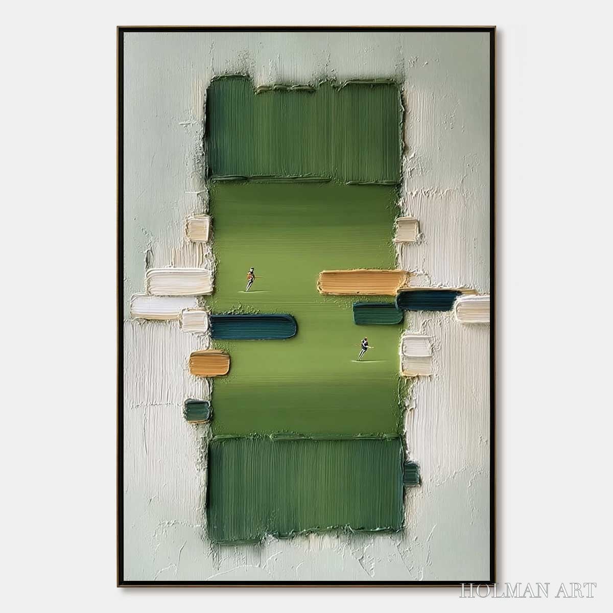 HOLMAN ART the Arena – Textured Abstract Sports Painting with a Minimalist Feel - image 1