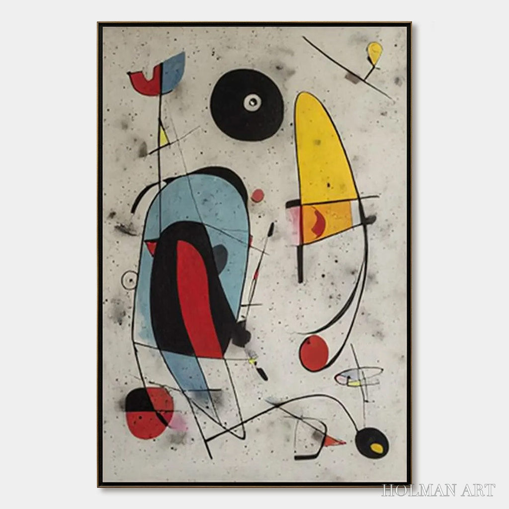 HOLMAN ART Cosmic Notes – Modern Abstract Geometric Oil Painting - image 1