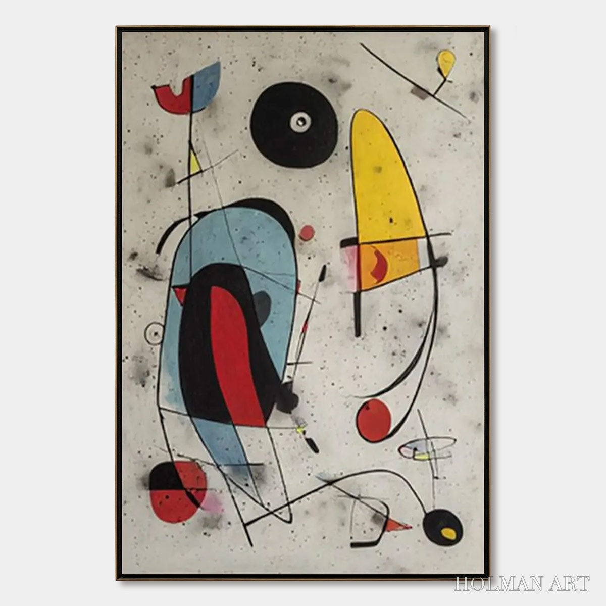 HOLMAN ART Cosmic Notes – Modern Abstract Geometric Oil Painting - image 1