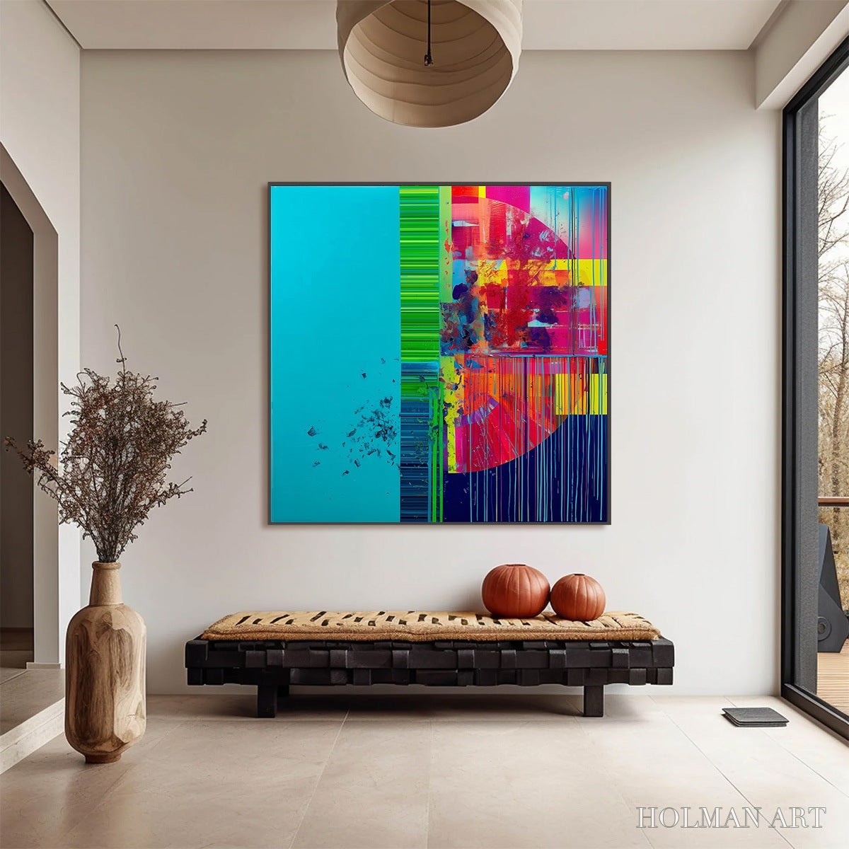 HOLMAN ART Electric Echo – Vibrant Abstract Modern Oil Painting - image 2