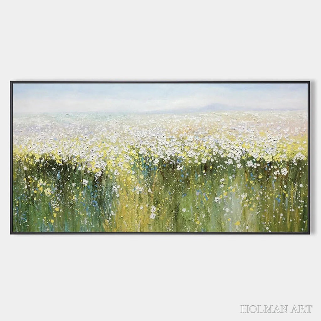 HOLMAN ART Whispering Meadow – Impressionistic Wildflower Field Oil Painting - image 1