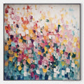 HOLMAN ART Field of Dreams – Square Abstract Impasto Painting, Textured , Colorful, Living Room, Bedroom - image 1