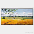 HOLMAN ART Golden Harvest – Tranquil Landscape Painting of a Golden Field - image 1