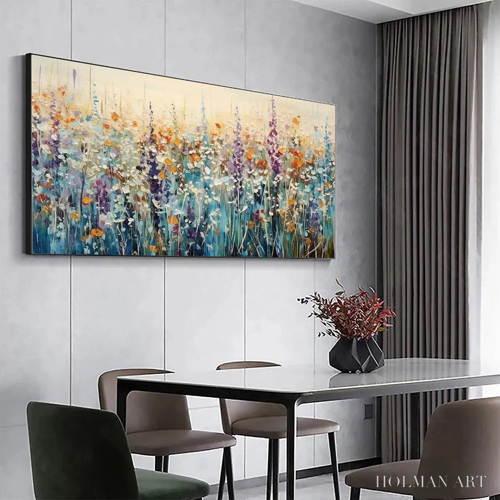 HOLMAN ART Wild Meadow – Textured Impasto Wildflower Meadow Painting - image 6