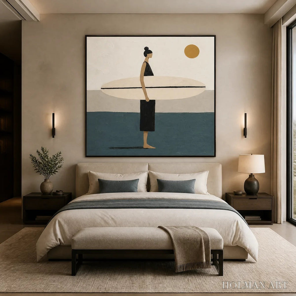 HOLMAN ART Quiet Shore – Minimalist Surfer - image 6