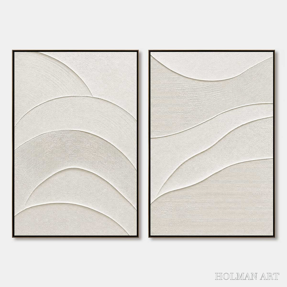HOLMAN ART Serene Rhythm – Minimalist Textured Wabi Sabi Set - image 1