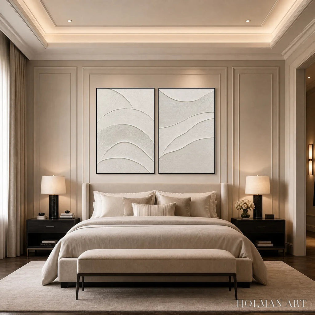 HOLMAN ART Serene Rhythm – Minimalist Textured Wabi Sabi Set - image 2