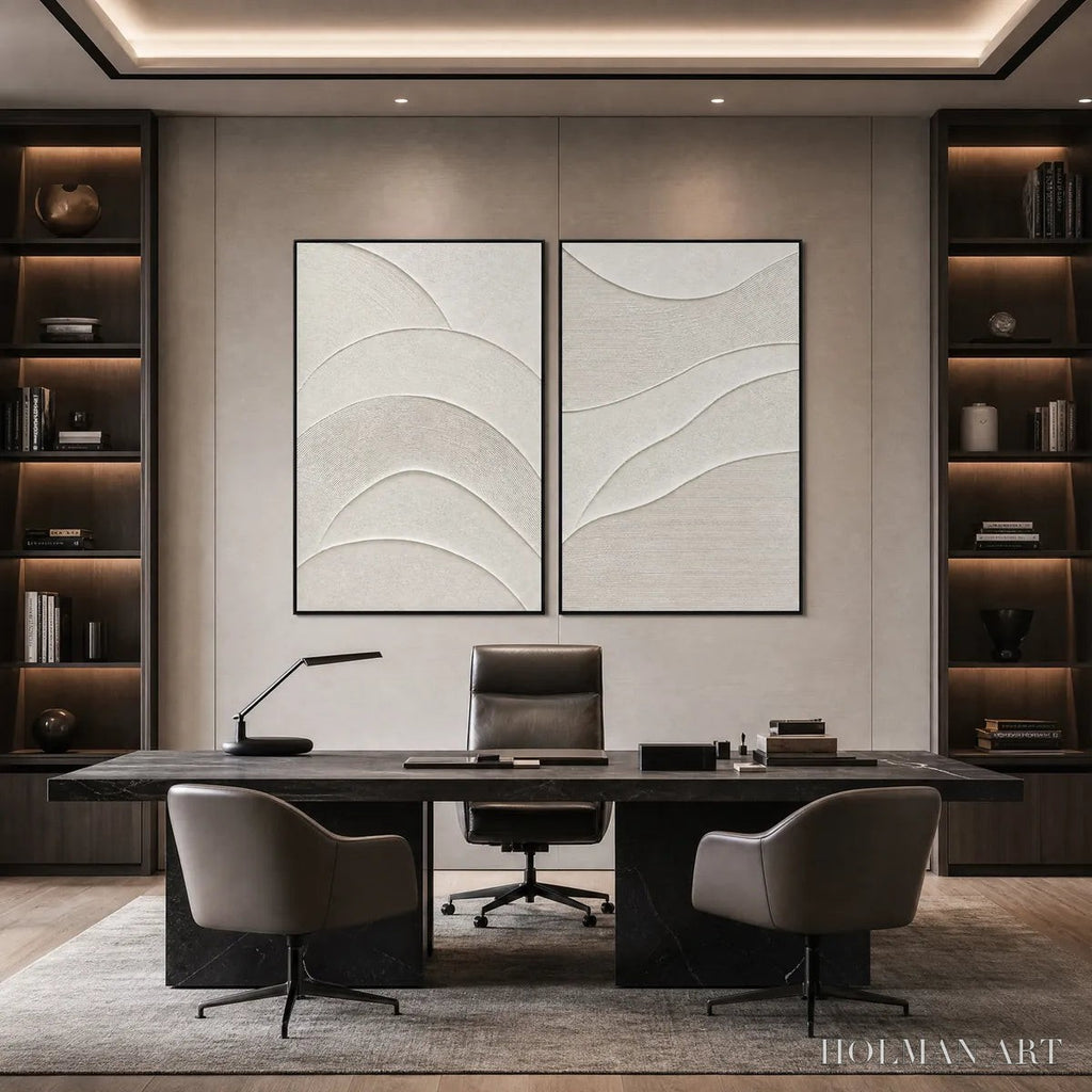 HOLMAN ART Serene Rhythm – Minimalist Textured Wabi Sabi Set - image 5