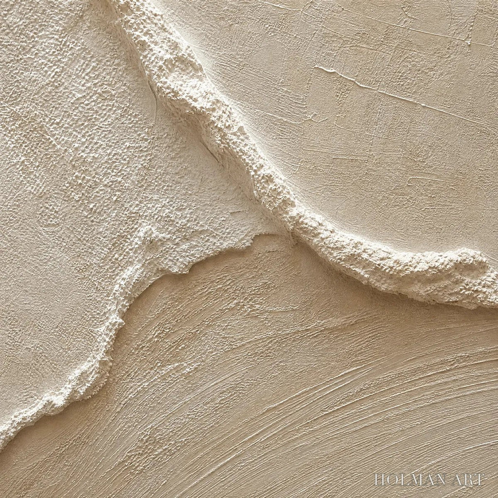 HOLMAN ART Coastal Drift – Wabi Sabi Inspired Textured Abstract Painting Set - image 3