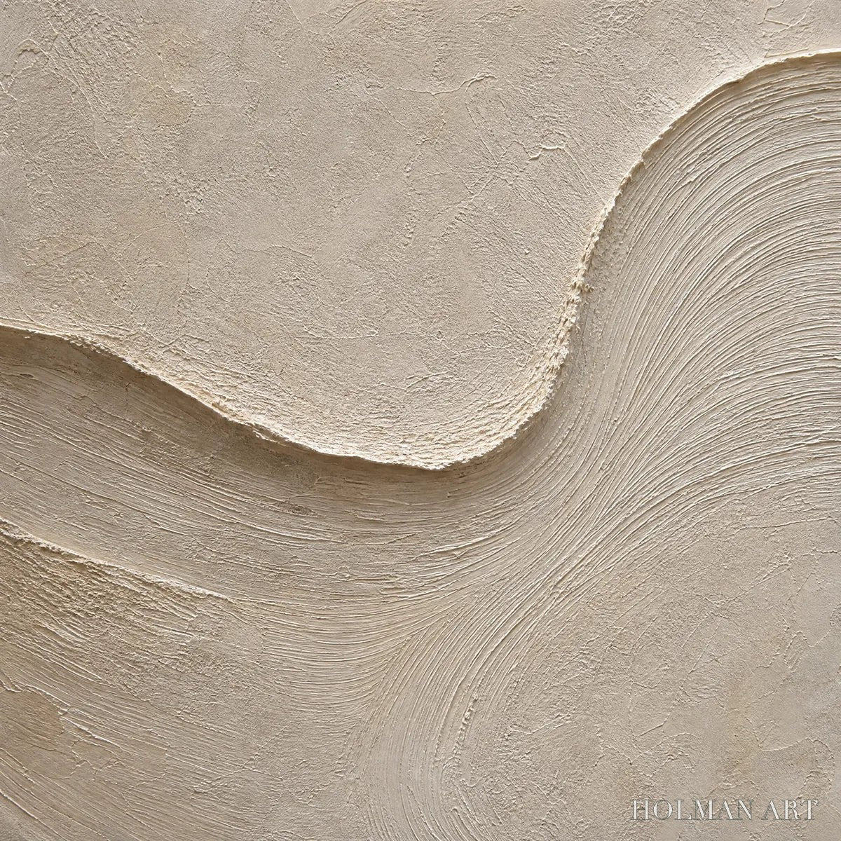 HOLMAN ART Shoreline Echo – Textured Beige Wabi Sabi Set of 3 - image 3
