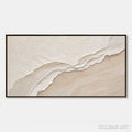 HOLMAN ART Whispers of the Tide – Textured Wabi Sabi Inspired Coastal Abstract Painting - image 1