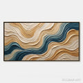 HOLMAN ART Coastal Drift – Large Textured Abstract Painting of Coastal Waves - image 1