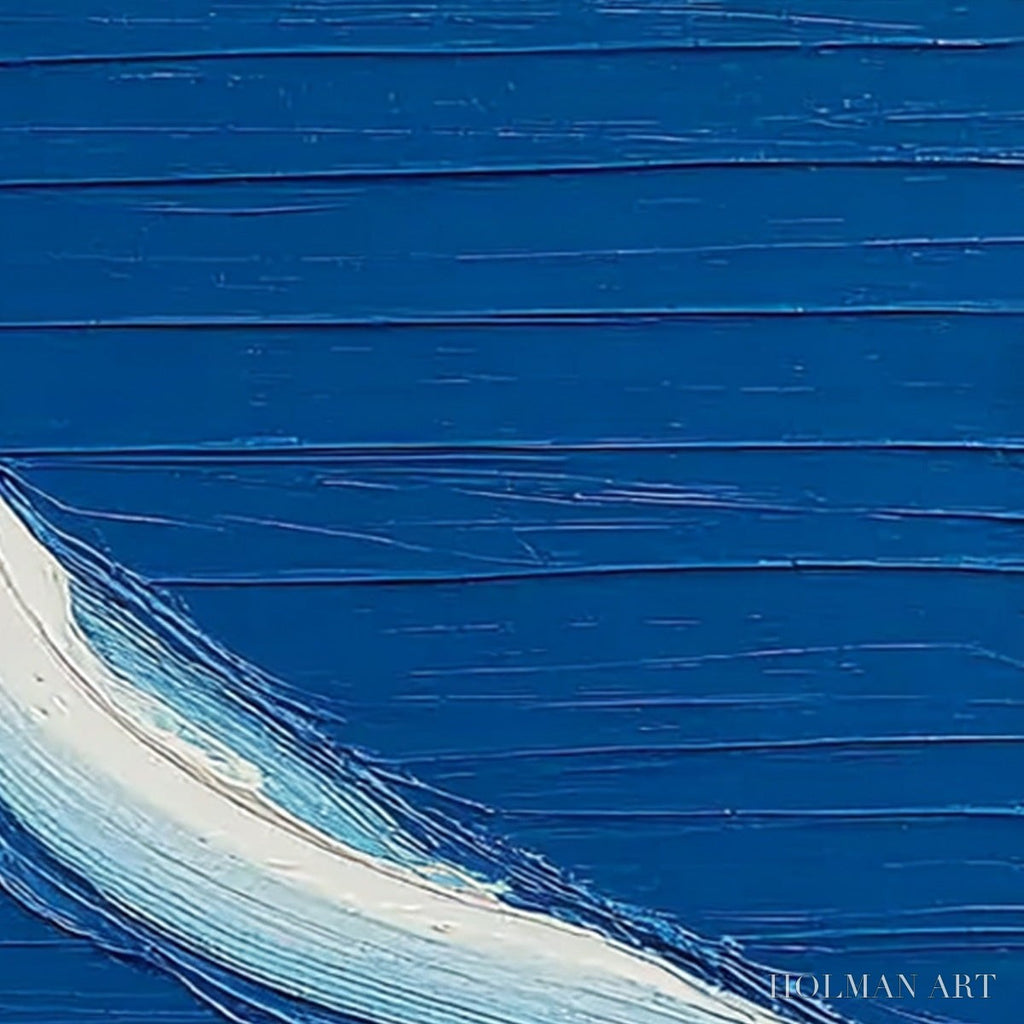 HOLMAN ART Voyage – Minimalist Textured Abstract Sailboat Painting - image 5