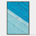 HOLMAN ART the Crossing – Textured Minimalist Abstract Seascape Painting - image 1
