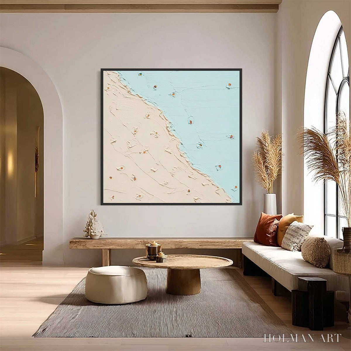 HOLMAN ART Coastal Daydream – Textured Minimalist Abstract Beach Painting - image 6