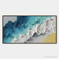 HOLMAN ART Azure Crest – Heavy Texture Abstract Seascape Painting - image 1