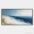 HOLMAN ART Coastal Serenity – Large Textured Impasto Seascape Oil Painting - image 1