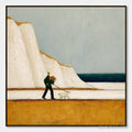 HOLMAN ART Coastal Devotion – Textured Wabi Sabi Seascape Oil Painting - image 1