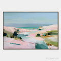 HOLMAN ART Roseate Shore Abstract Beach Painting | Textured Coastal - image 1