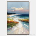 HOLMAN ART Coastal Embrace – Textured Impasto Seascape Oil Painting - image 1