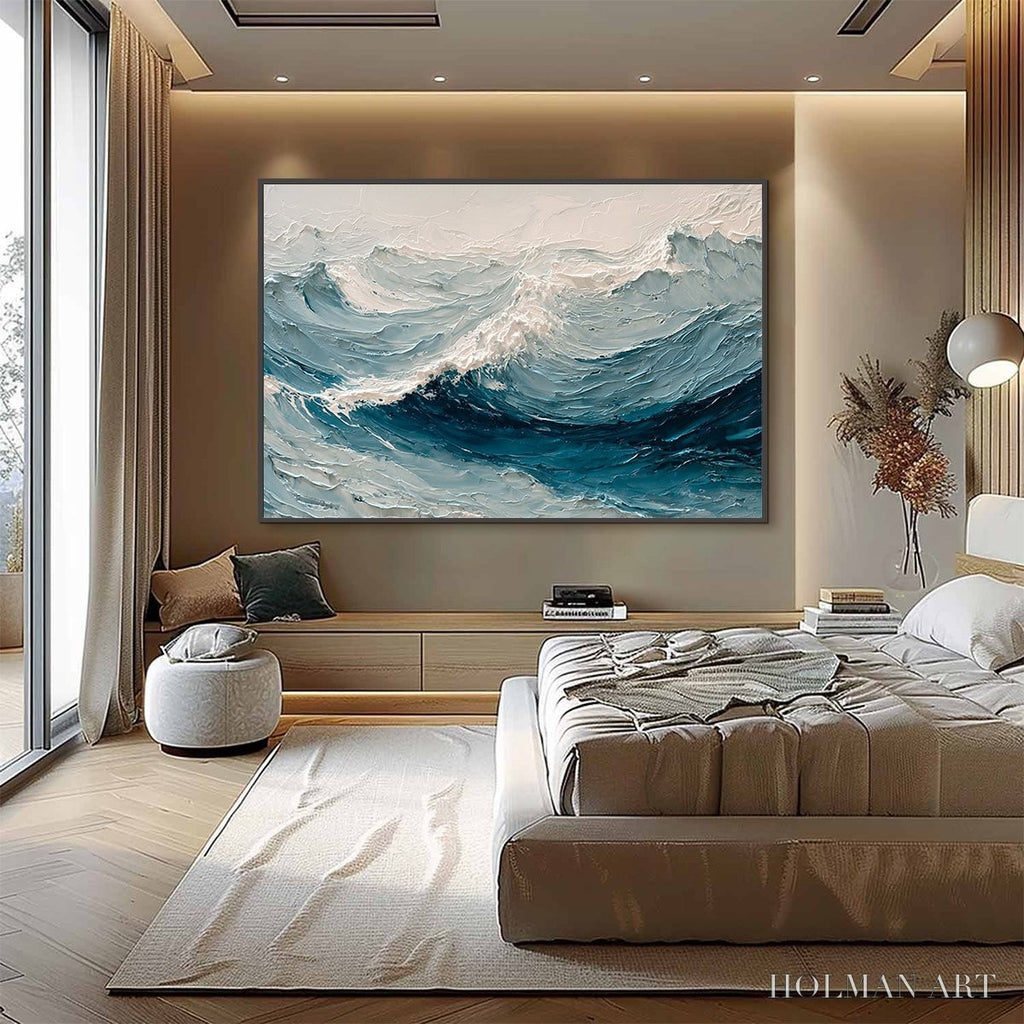 HOLMAN ART Celtic Surge – Textured Impasto Ocean Wave - image 4