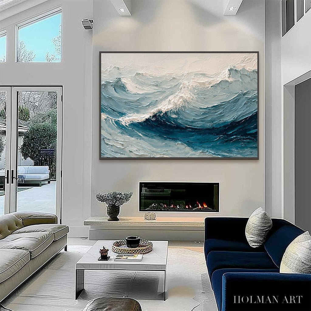 HOLMAN ART Celtic Surge – Textured Impasto Ocean Wave - image 6