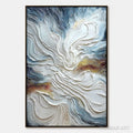 HOLMAN ART Celestial Tide – Heavily Textured Abstract Ocean Wave Oil Painting - image 1