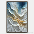 HOLMAN ART Aegean Crest – Textured Abstract Seascape Oil Painting - image 1