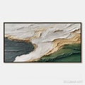HOLMAN ART Earthen Tide – Large Textured Wabi Sabi Abstract Landscape Painting - image 1