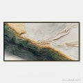 HOLMAN ART Verdant Coast – Wabi Sabi Style Textured Abstract Landscape Painting - image 1