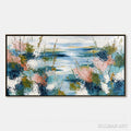HOLMAN ART Coastal Bloom – Textured Impasto Painting of a Floral Coastline - image 1