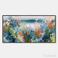 HOLMAN ART Coastal Bloom – Textured Abstract Floral Seascape Oil Painting - image 1