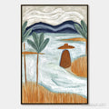 HOLMAN ART Coastal Reverie Textured Seascape Abstract Painting On Canvas - image 1