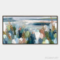 HOLMAN ART Coastal Bloom – Textured Abstract Seascape Impasto Oil Painting - image 1
