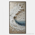 HOLMAN ART Crescendo | Textured Coastal Wave Impasto Original Oil Painting - image 1