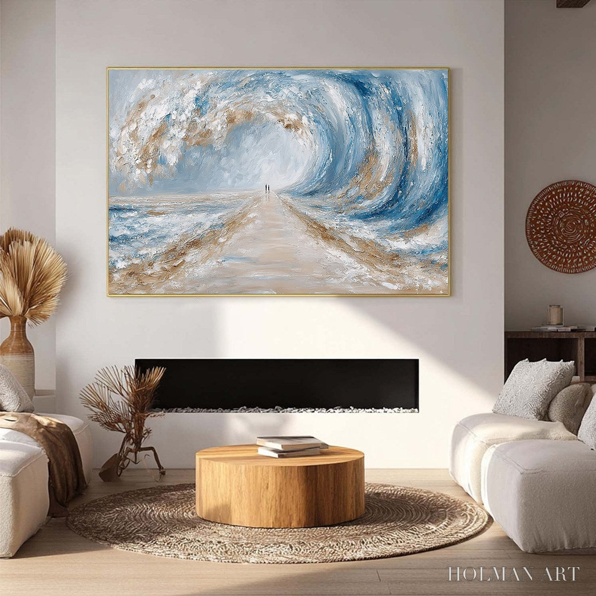 HOLMAN ART the Path Within the Tide – Large Textured Abstract Seascape Painting - image 6