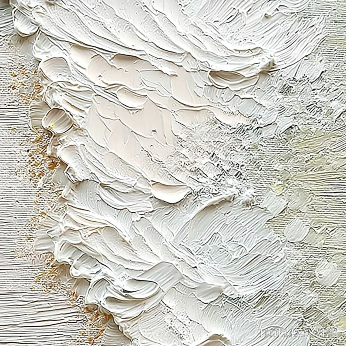 HOLMAN ART Aegean Foam – Textured Wabi Sabi Abstract Ocean Art - image 5