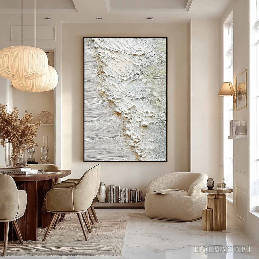HOLMAN ART Aegean Foam – Textured Wabi Sabi Abstract Ocean Art - image 6