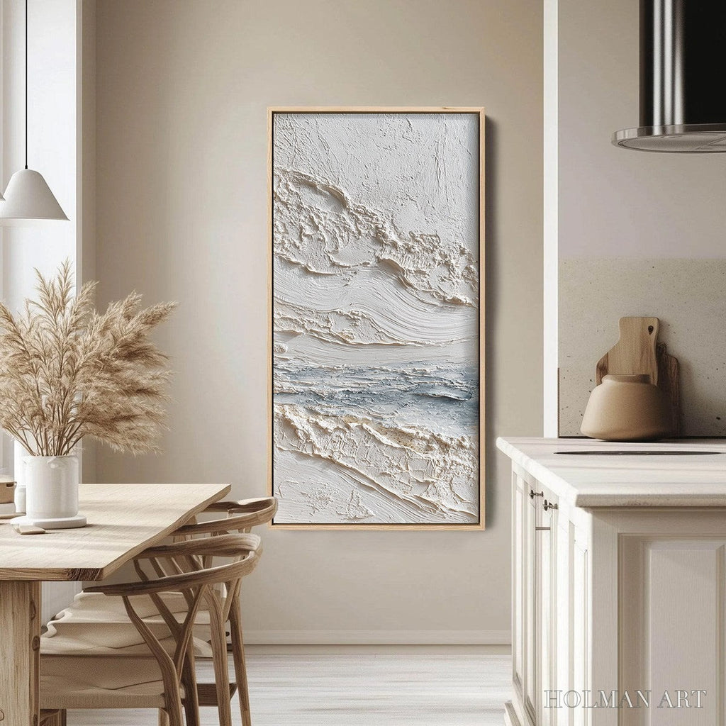HOLMAN ART Tideline – Wabi Sabi Textured Coastal Abstract Painting - image 4