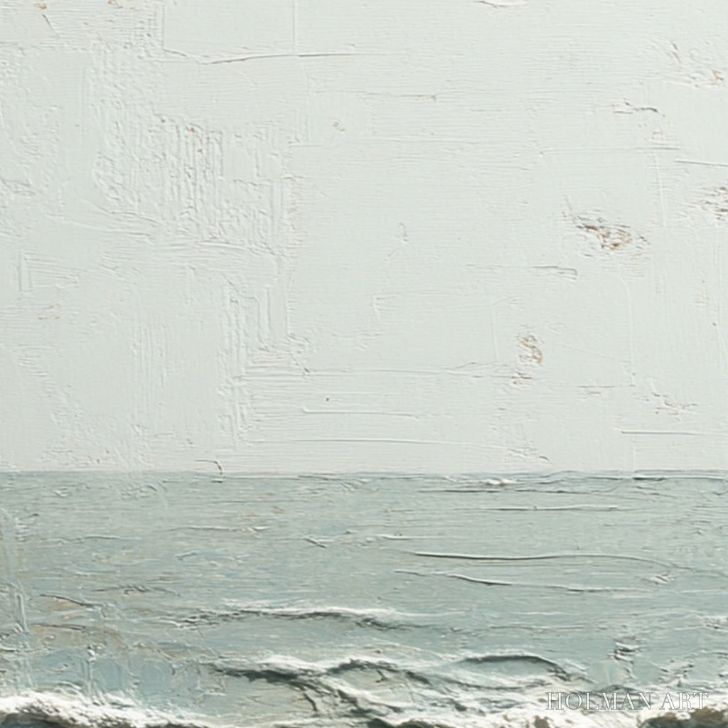 HOLMAN ART Whispering Tide – Textured Minimalist Impasto Seascape Painting - image 5
