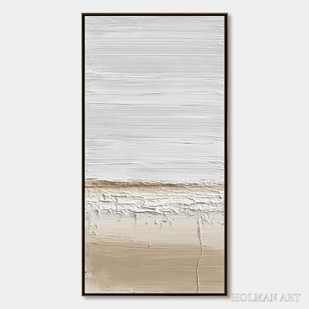 HOLMAN ART Coastal Calm – Textured Minimalist Wabi Sabi Landscape - image 1