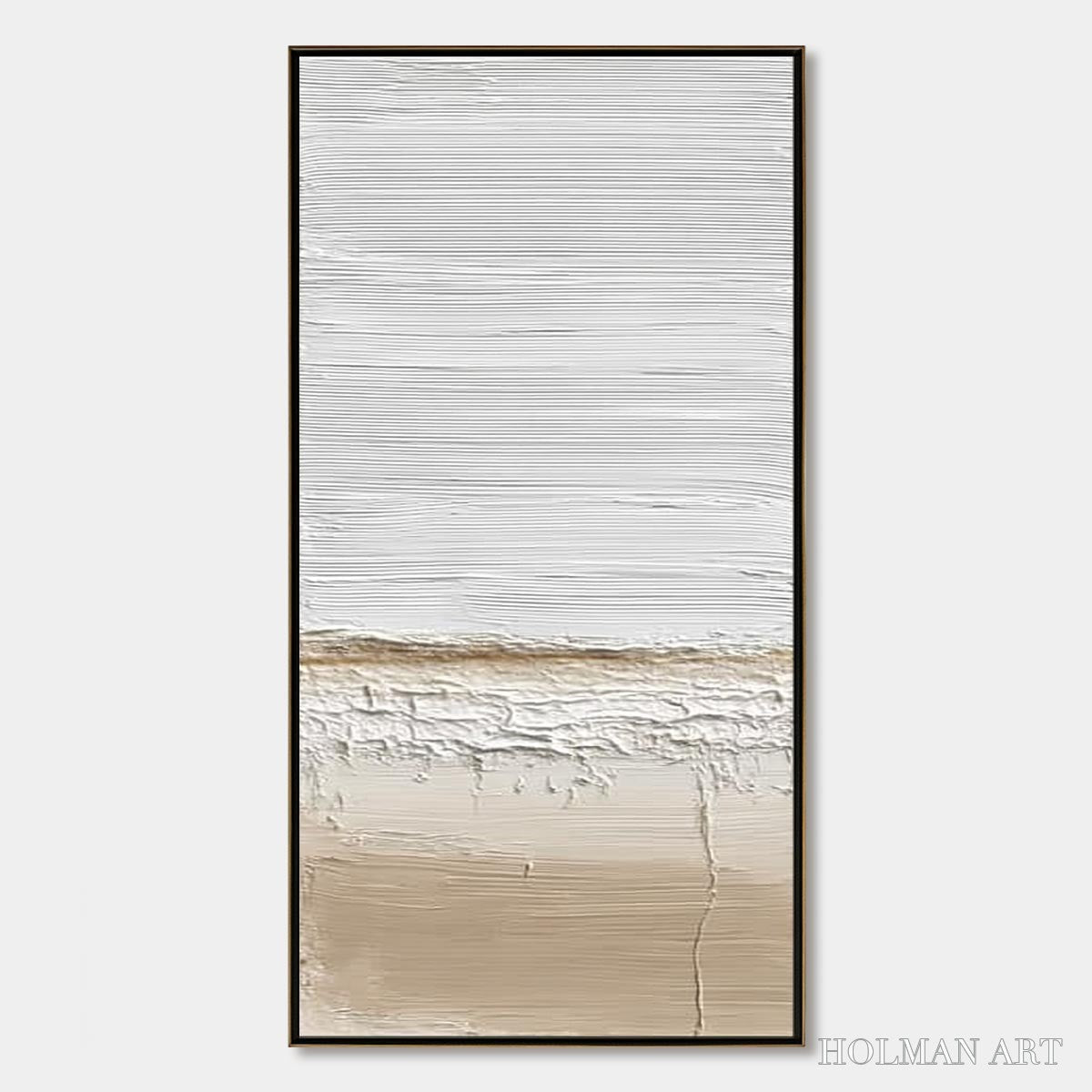 HOLMAN ART Coastal Calm – Textured Minimalist Wabi Sabi Landscape - image 1