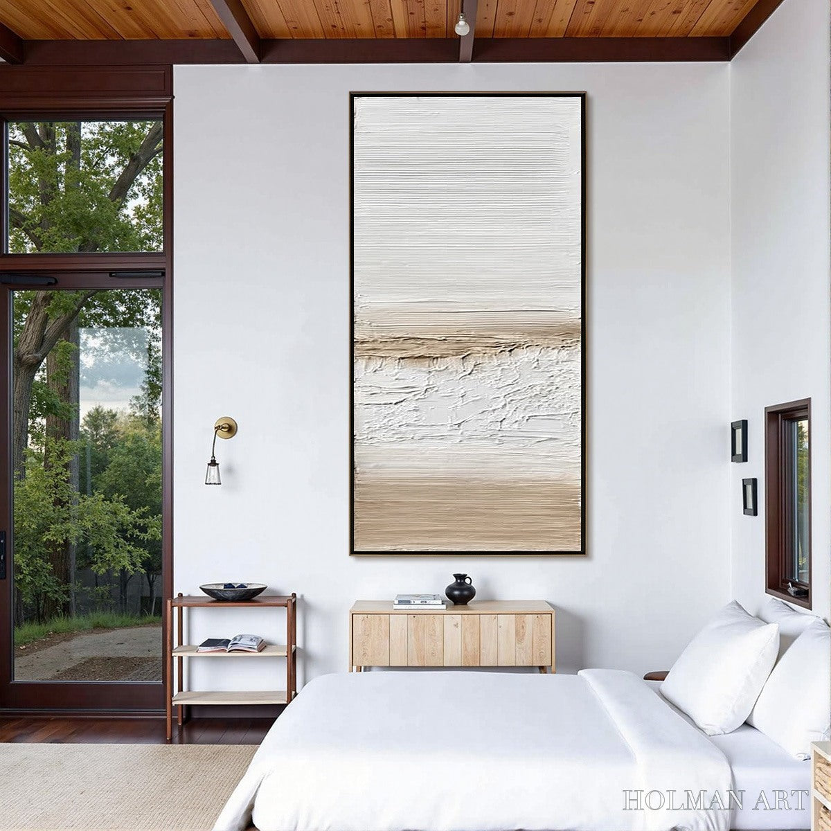 HOLMAN ART Coastal Calm – Textured Minimalist Wabi Sabi Landscape - image 5