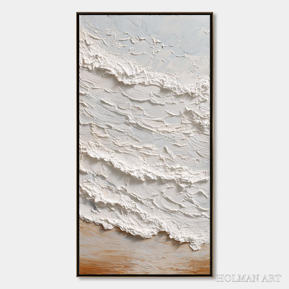 HOLMAN ART Tidal Crest – Heavy Texture Impasto Ocean Wave Painting - image 1