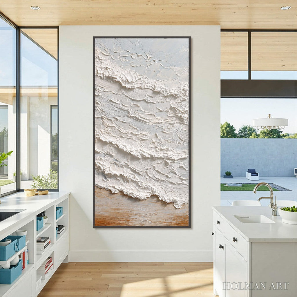 HOLMAN ART Tidal Crest – Heavy Texture Impasto Ocean Wave Painting - image 6