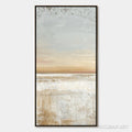 HOLMAN ART Quiet Shore – Textured Wabi Sabi Minimalist Beach Painting - image 1