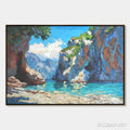 HOLMAN ART Amalfi Cove – Impasto Coastal Landscape Oil Painting - image 1